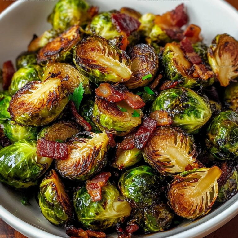 Balsamic Bacon Roasted Brussels Sprouts Recipe