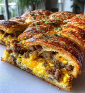 Simple Crescent Roll Breakfast Casserole Recipe