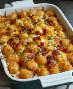 Bacon-Ranch Chicken Tater Tot Casserole Recipe
