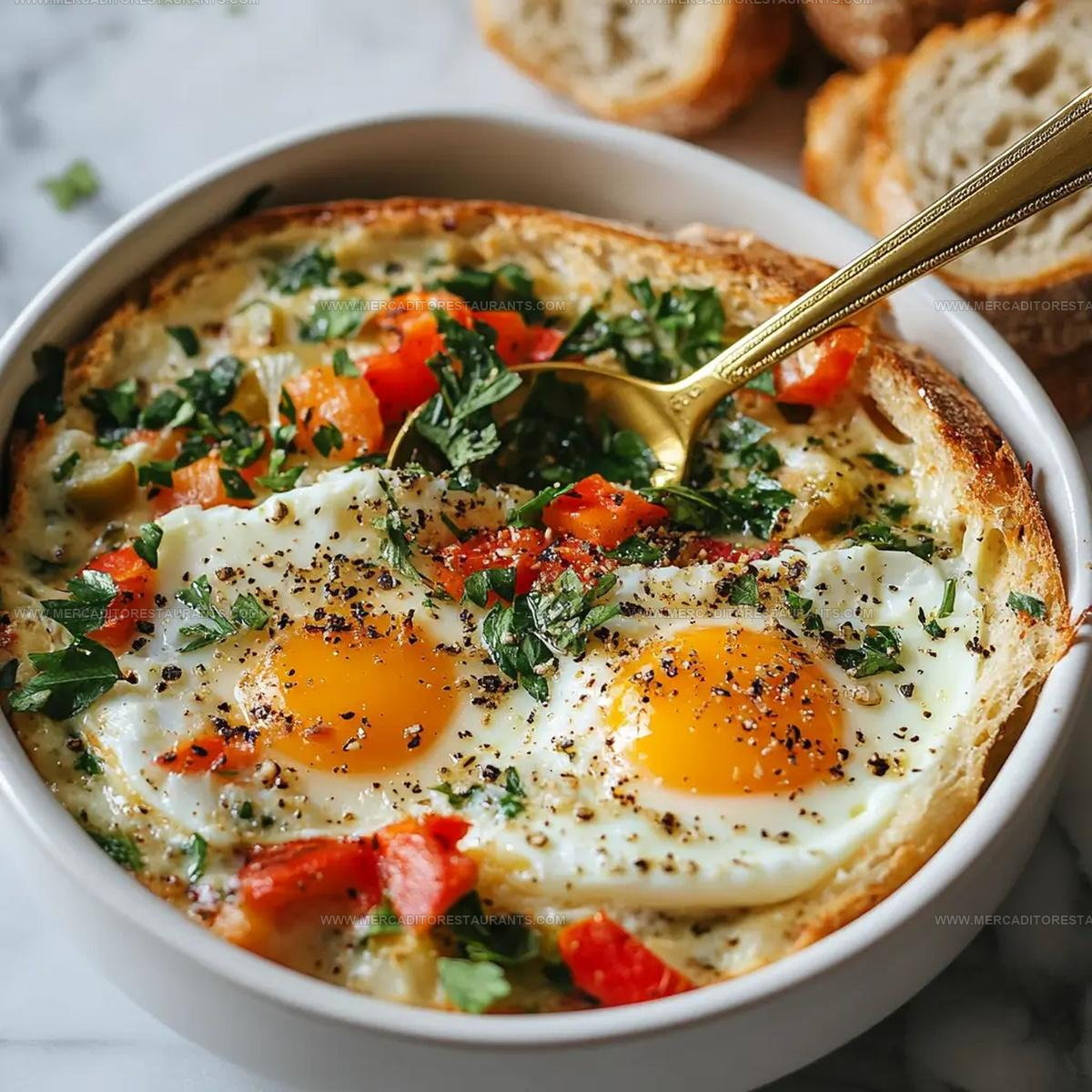 Mediterranean Skillet Baked Feta Eggs Recipe