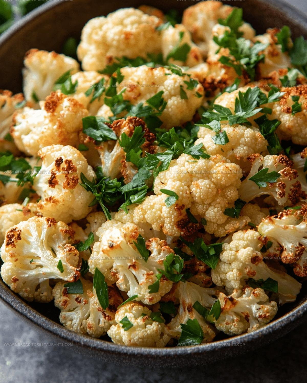 Oven Roasted Parmesan Cauliflower Recipe
