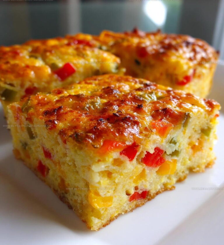 Savory Bell Pepper Cornbread Casserole Recipe