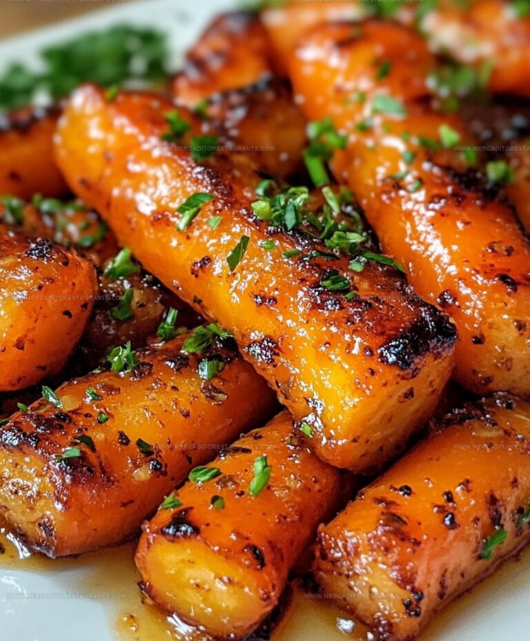 Honey Garlic Butter Roasted Carrots Recipe