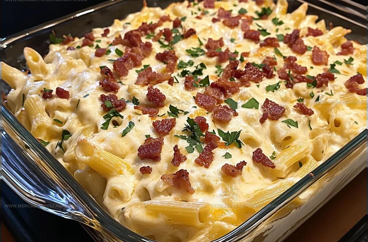 Cheesy Bacon Ranch Ziti Bake Recipe