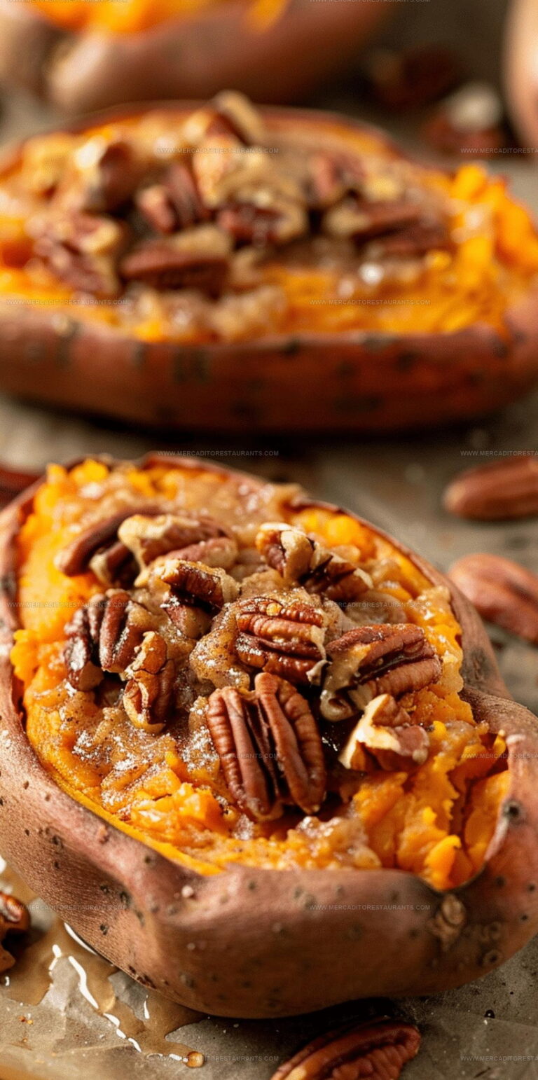 Cinnamon-Whipped Twice Baked Sweet Potatoes Recipe