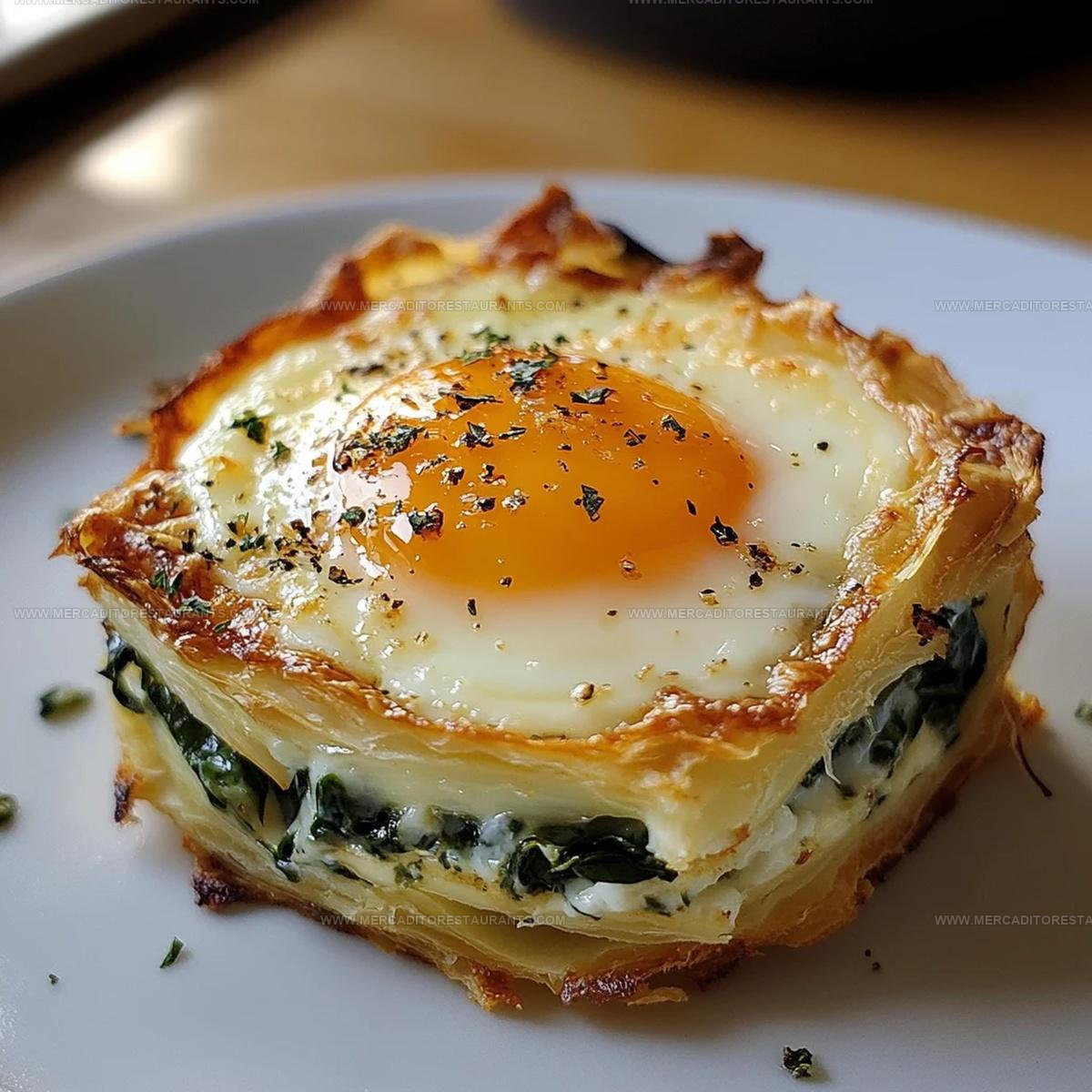 Baked Eggs Napoleon Recipe