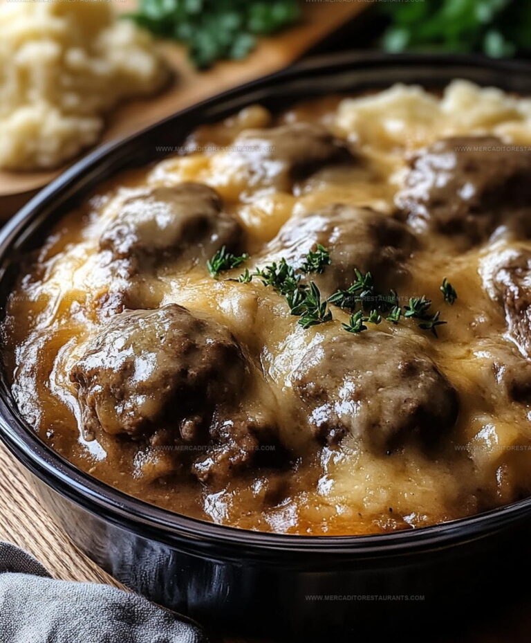 Rustic Amish Hamburger Steak Bake Recipe