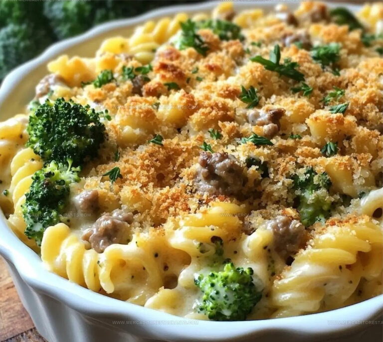 Cheesy Beef And Broccoli Casserole Recipe