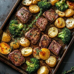 Steak Potato Broccoli Sheet Pan Recipe
