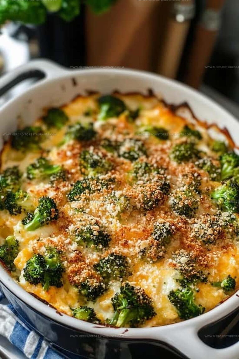 Cheesy Roasted Broccoli Casserole Recipe