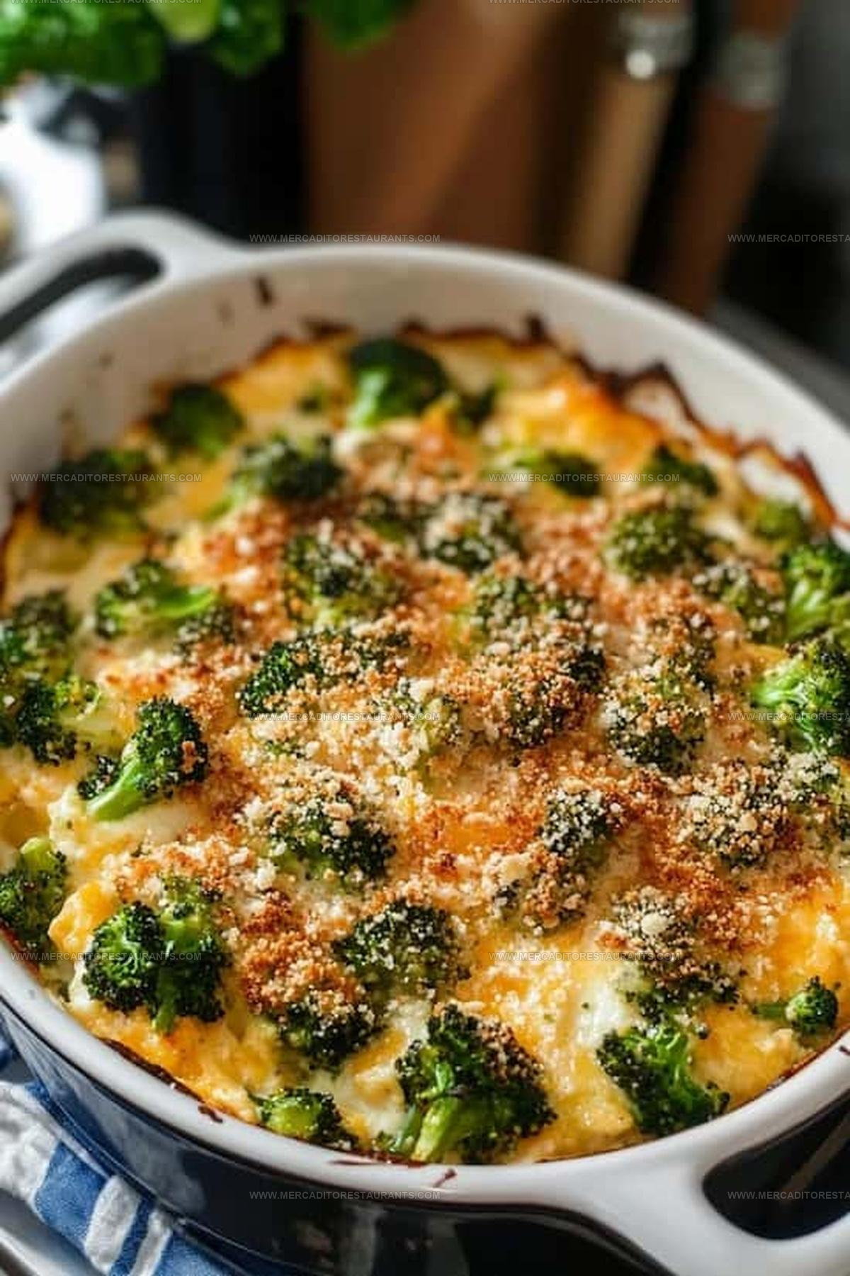 Cheesy Roasted Broccoli Casserole Recipe
