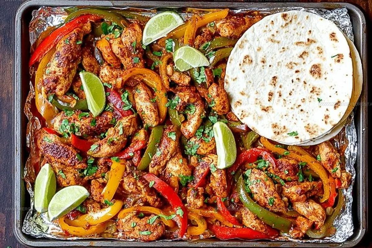Colorful Sheet Pan Chicken Fajitas Recipe