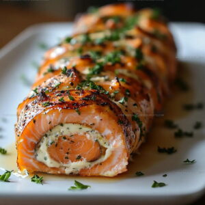 Baked Salmon Roulade Recipe