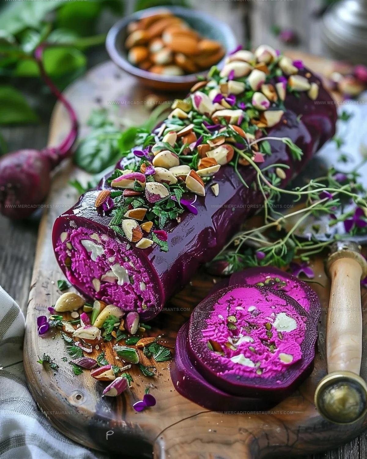 Roasted Beet and Goat Cheese Log Recipe