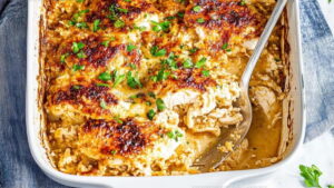 No-Peek Chicken Rice Casserole Recipe