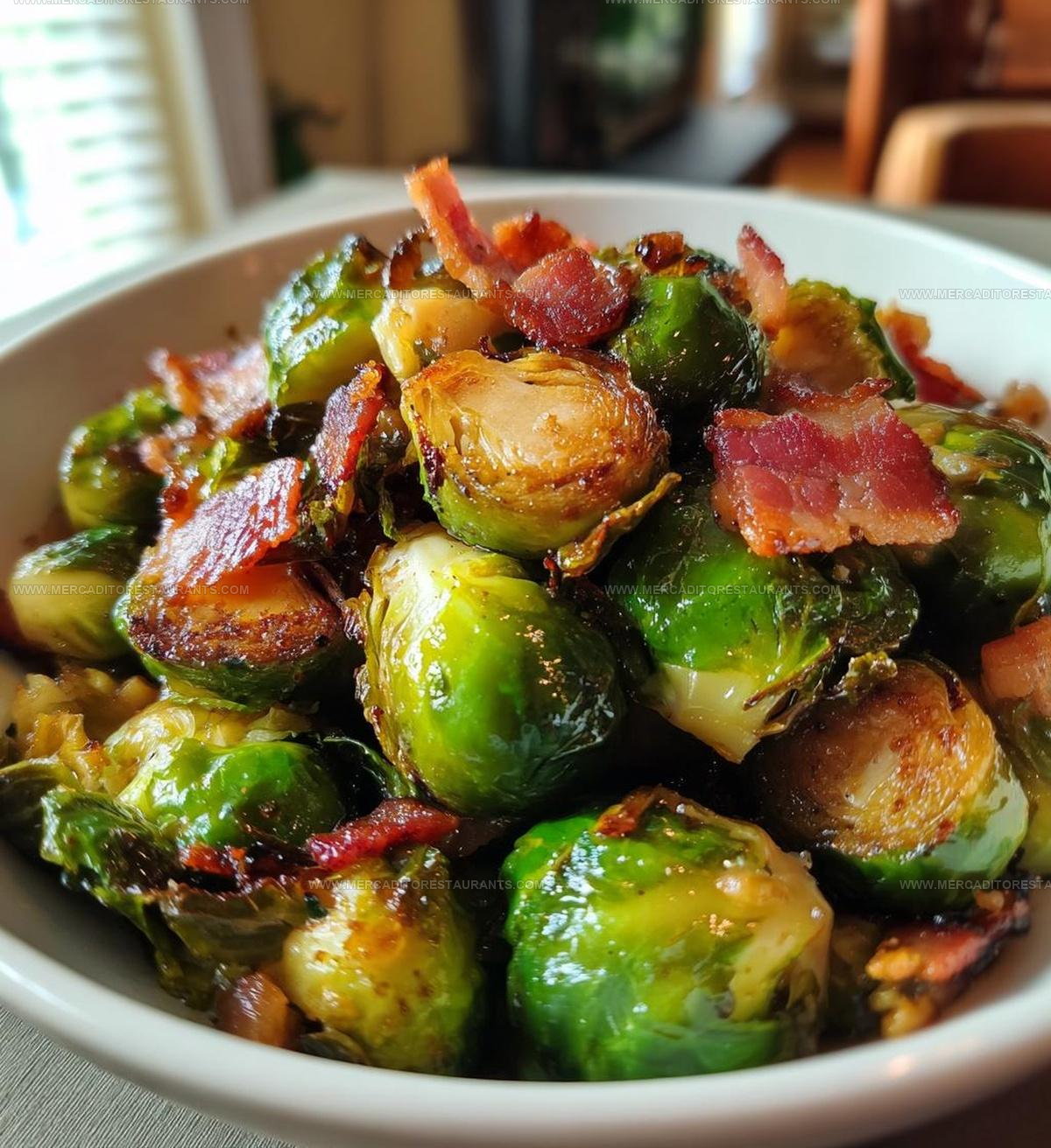 Maple Roasted Brussel Sprouts With Bacon Recipe