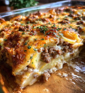 Cowboy Style Beef and Potato Casserole Recipe