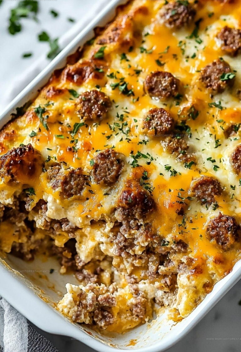 Morning Savory Breakfast Sausage Cheese Casserole Recipe
