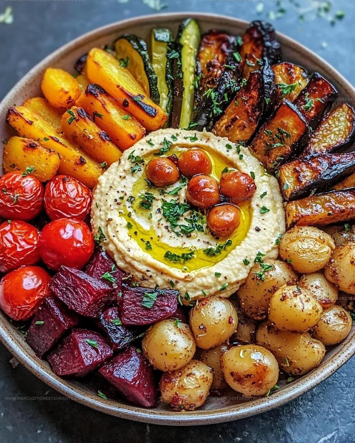 Roasted Veggie And Hummus Bowl Recipe