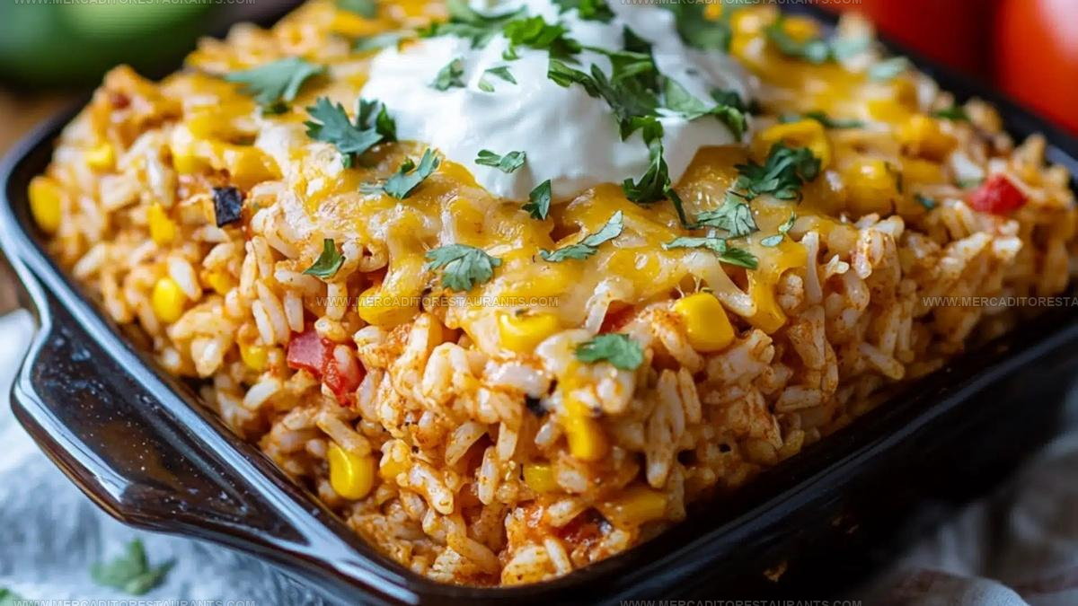 Simple Chicken Enchilada Rice Casserole Recipe
