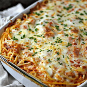 Baked Cream Cheese Spaghetti Casserole Recipe
