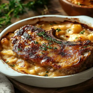 Savory Pork Chop Potato Casserole Recipe