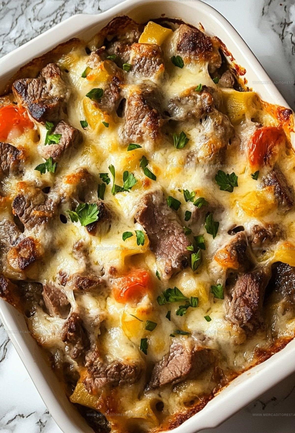 Philly Style Cheesesteak Casserole Recipe