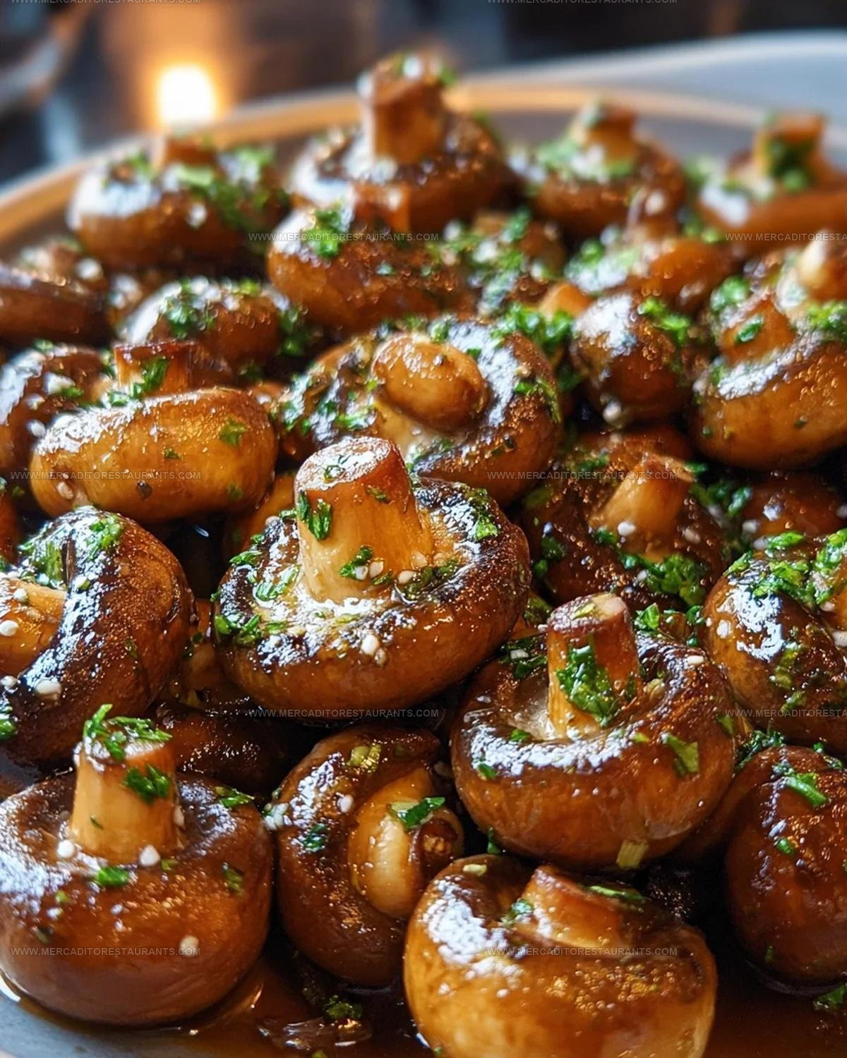 Soy-Glazed Honey Garlic Mushrooms Recipe