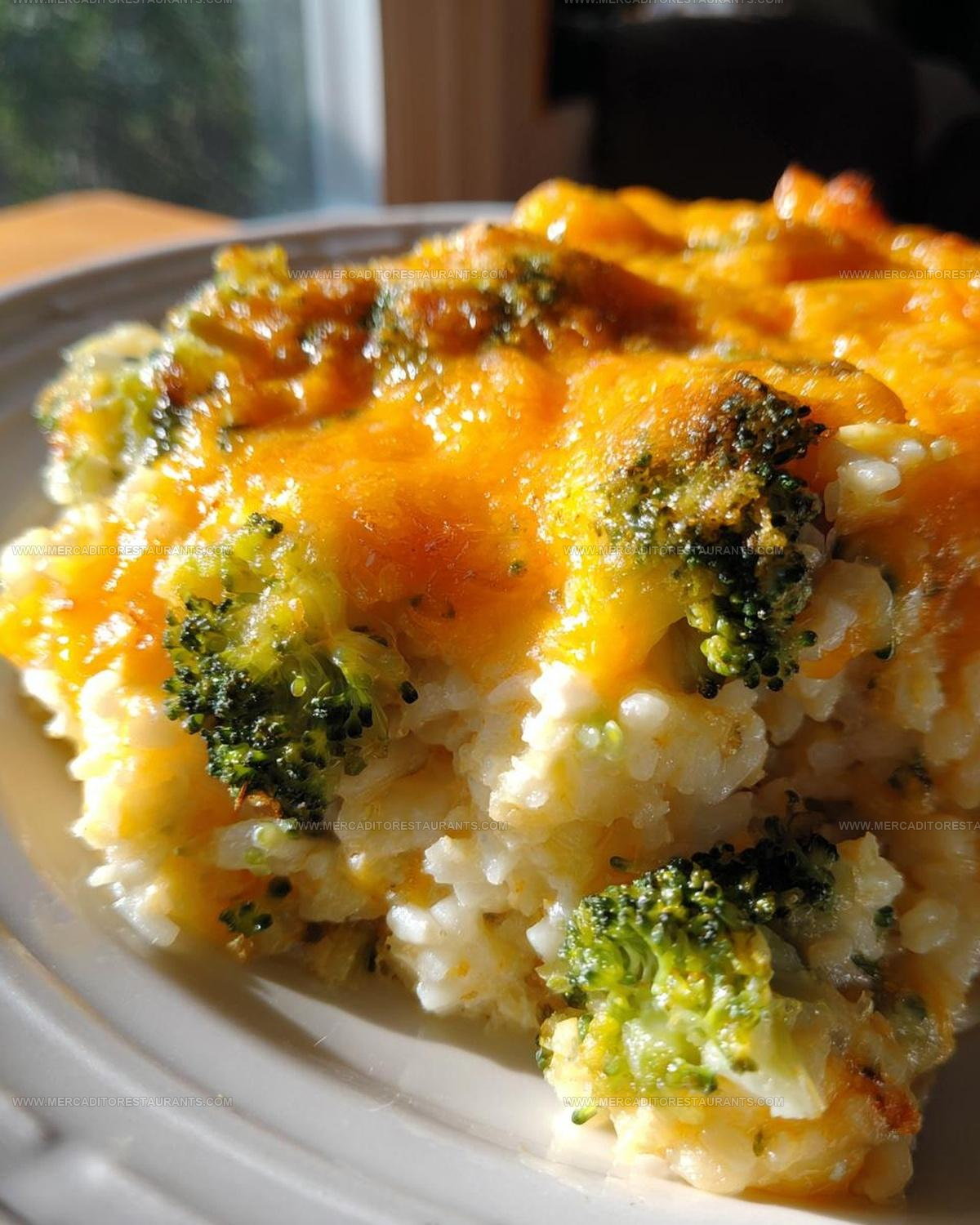 Broccoli Cheese Rice Casserole Recipe