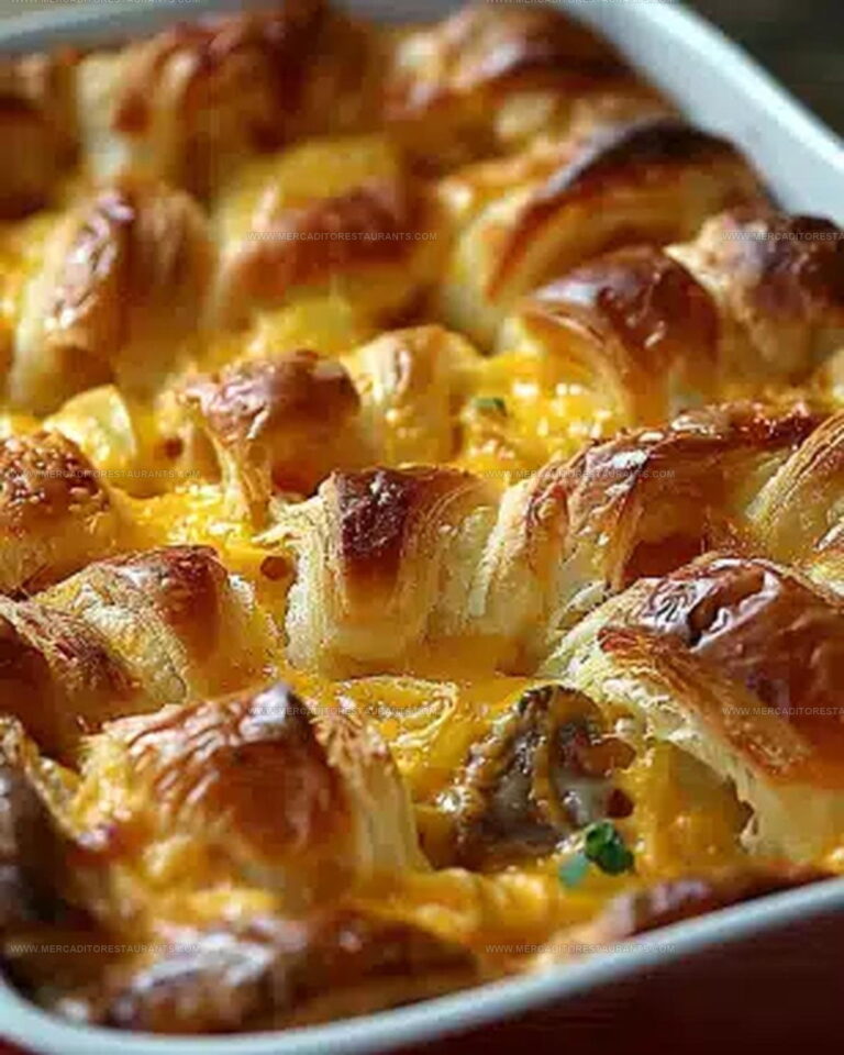 Overnight Brunch Croissant Breakfast Casserole Recipe