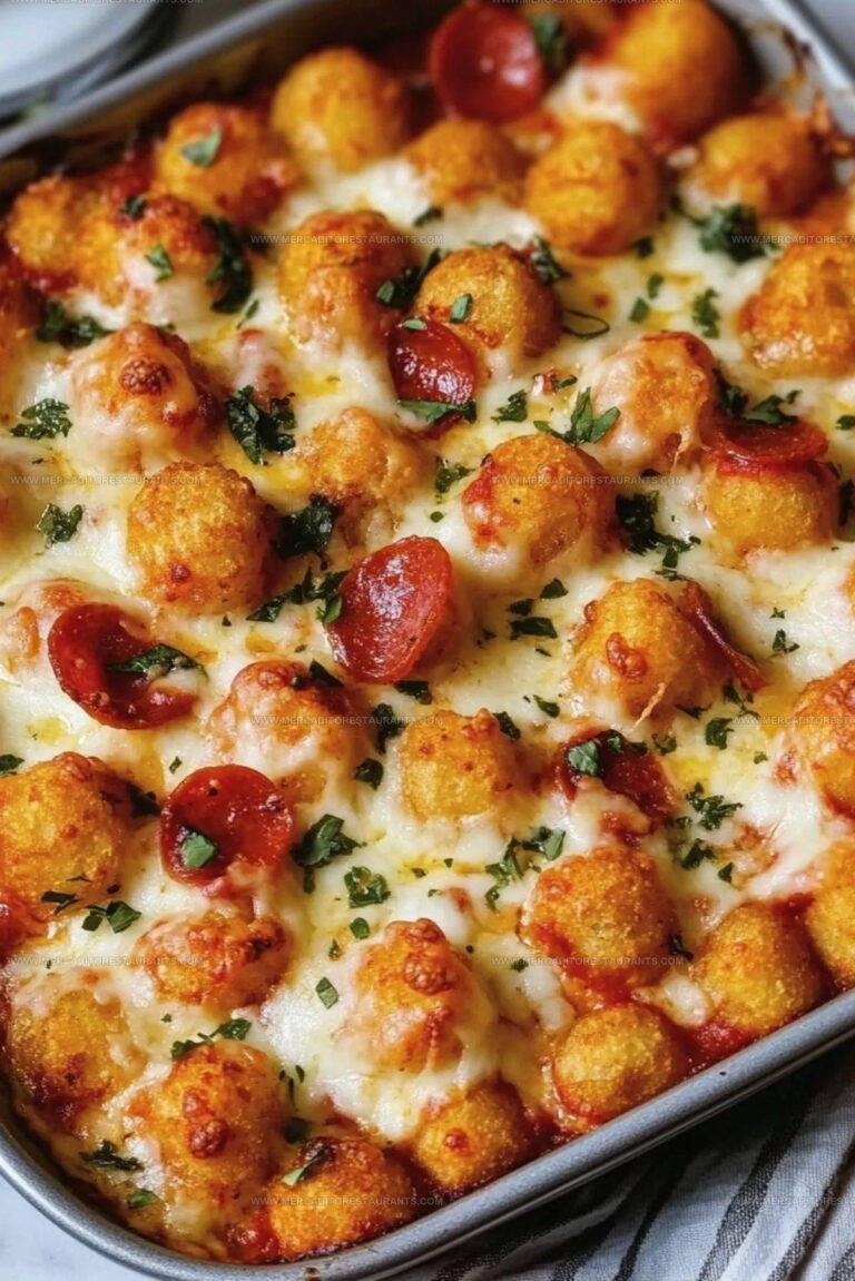Crispy Potato Pizza Tot Casserole Recipe