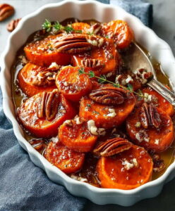 Maple Pecan Roasted Sweet Potatoes Recipe