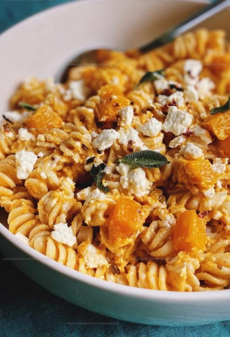 Baked Feta Butternut Pasta with Sage Recipe