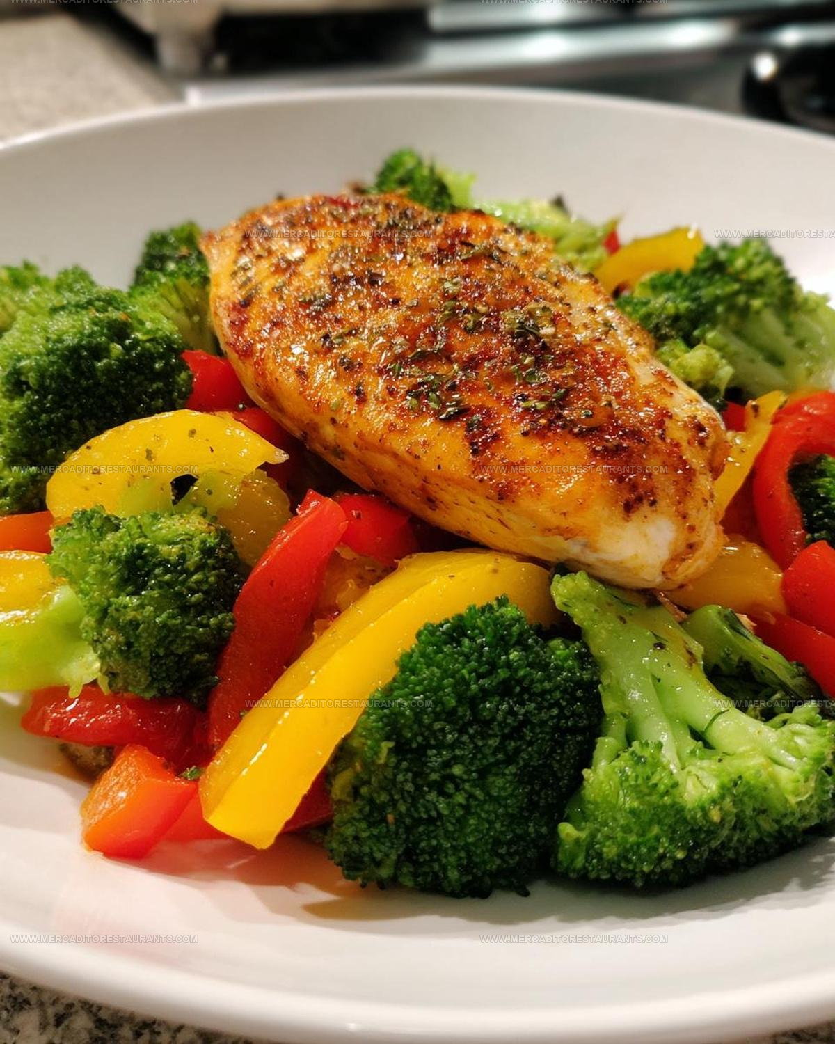 Sheet- Pan Chicken With Broccoli And Peppers Recipe