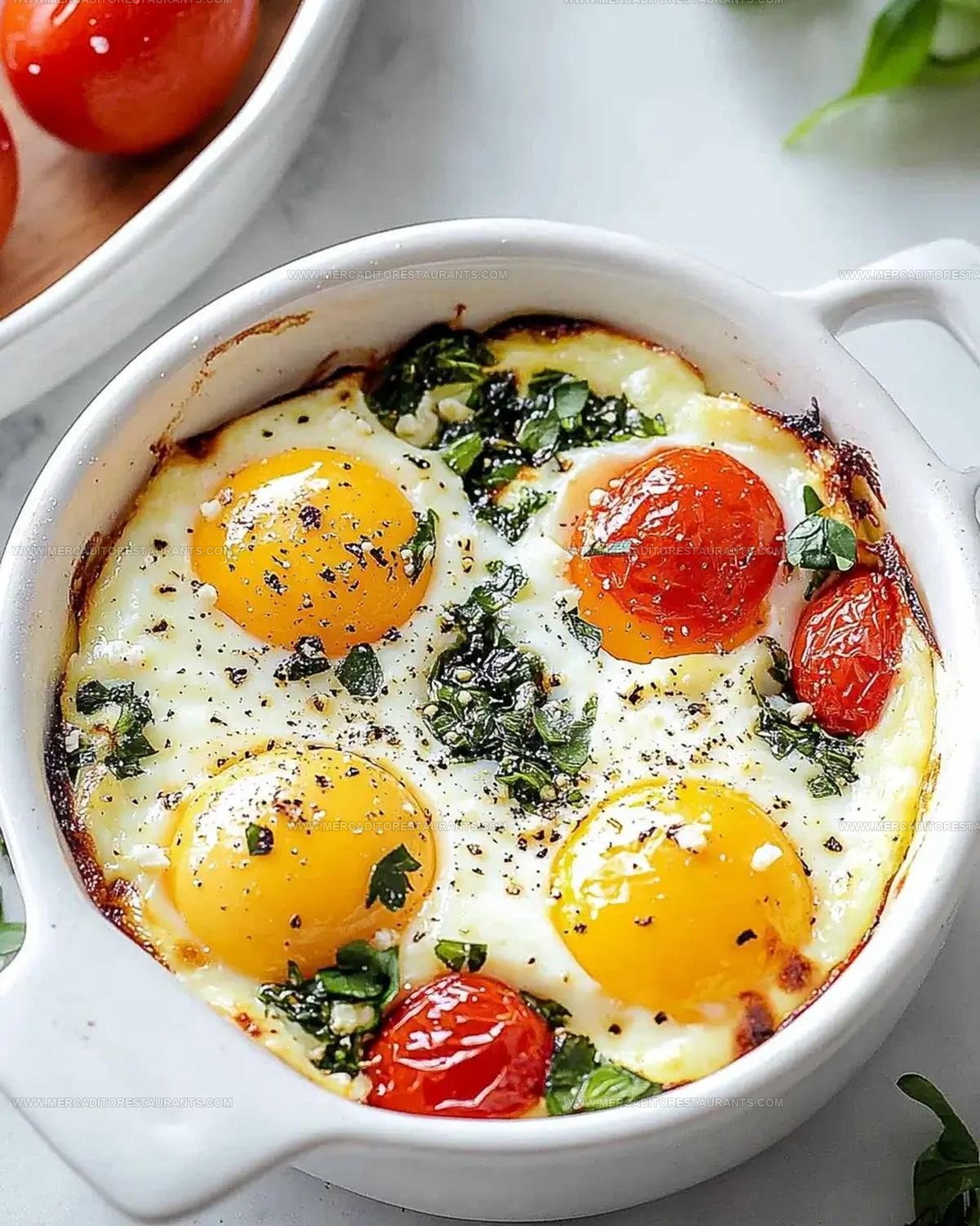 Olive Tomato Baked Feta Eggs Recipe