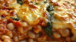 Italian Oven-Roasted Cheesy White Bean Tomato Recipe