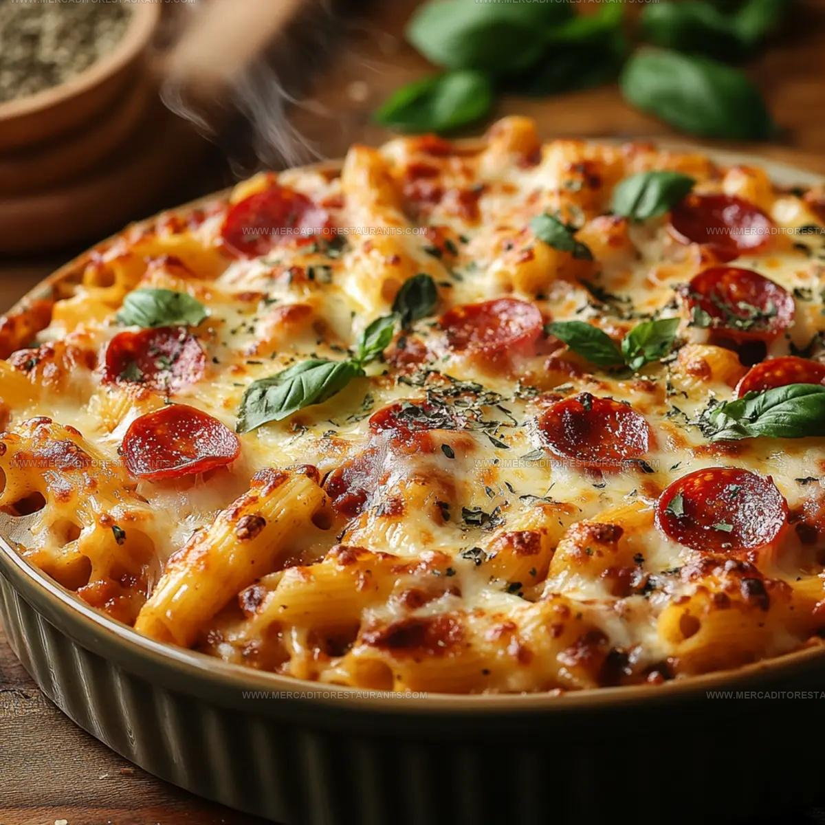 Simple Pizza Pasta Bake Recipe