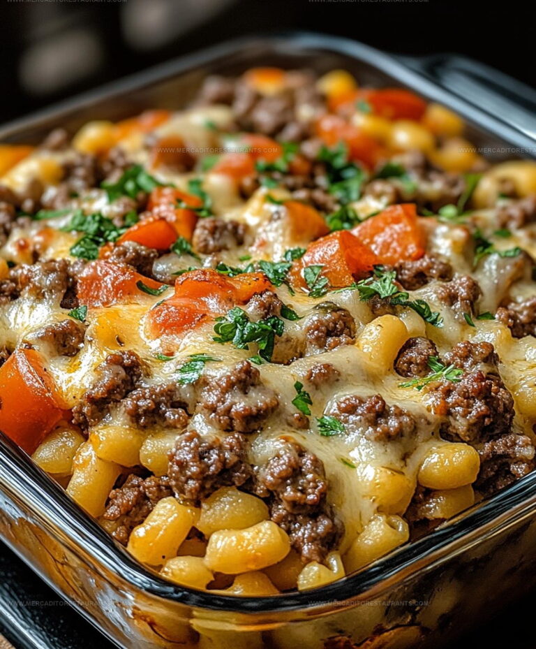 Creamy Noodle Hamburger Supreme Casserole Recipe