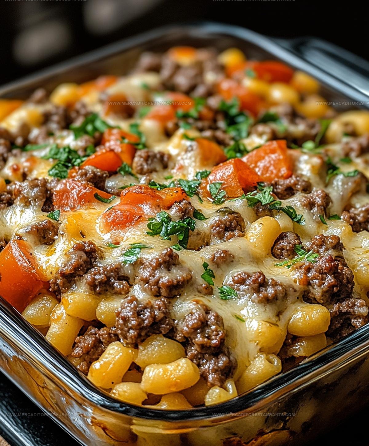 Creamy Noodle Hamburger Supreme Casserole Recipe