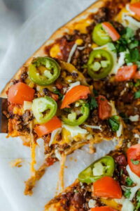 Party Style Sheet Pan Taco Pizza Recipe
