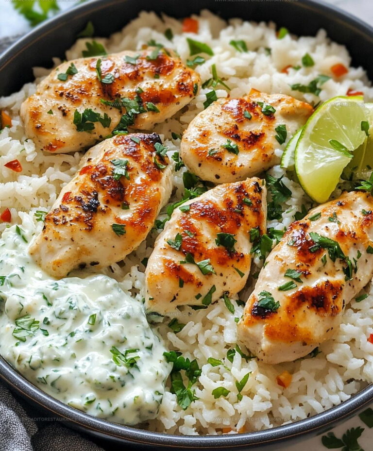 Dump And Bake Chicken Tzatziki Rice Recipe