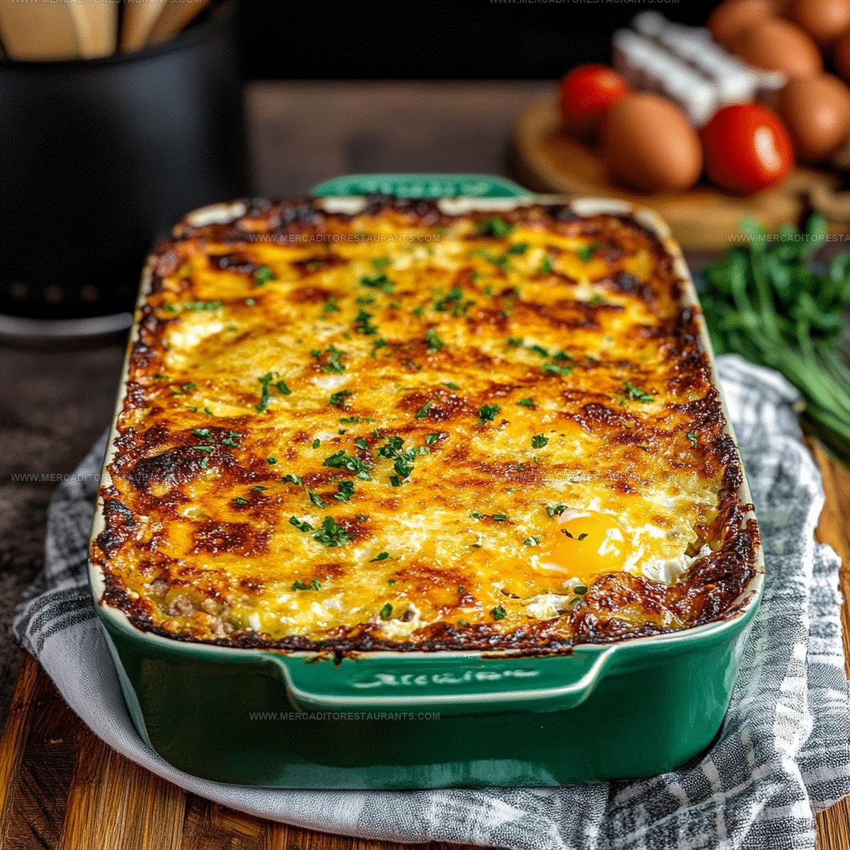 Brunch-Ready Sausage Egg Hashbrown Casserole Recipe