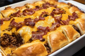 Bacon Cheeseburger Crescent Casserole Recipe