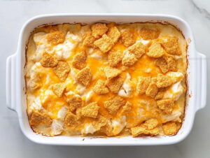 Ritz-Topped Creamy Chicken Casserole Recipe