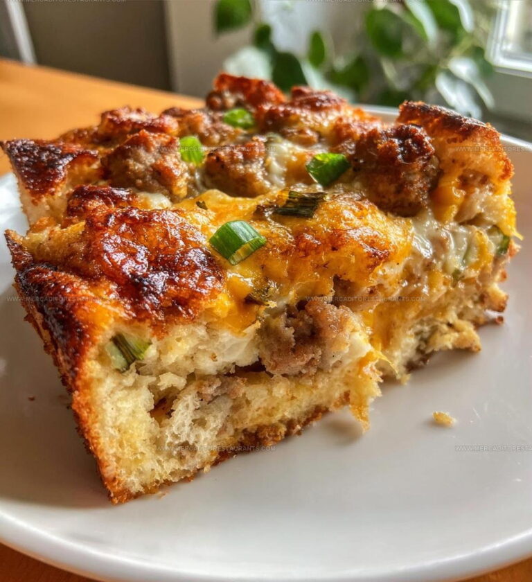Savory Breakfast Sausage And Cheese Casserole Recipe