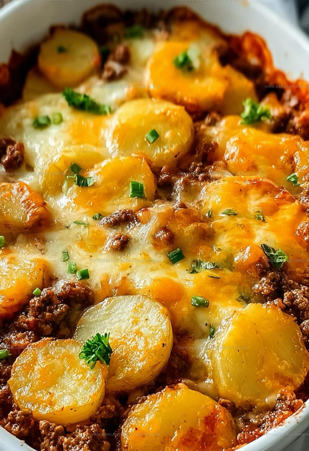 Skillet Style Hobo Ground Beef Potato Casserole Recipe