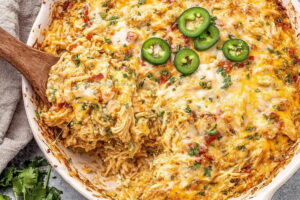 Green-Chile Chicken Rice Casserole Recipe