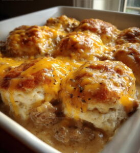 Brunch Biscuits Gravy Casserole Recipe