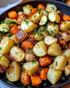Herb-Roasted Potato Carrot Zucchini Recipe