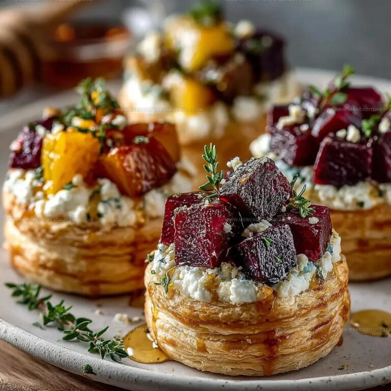 Baked Beet Goat Cheese Tartlets Recipe